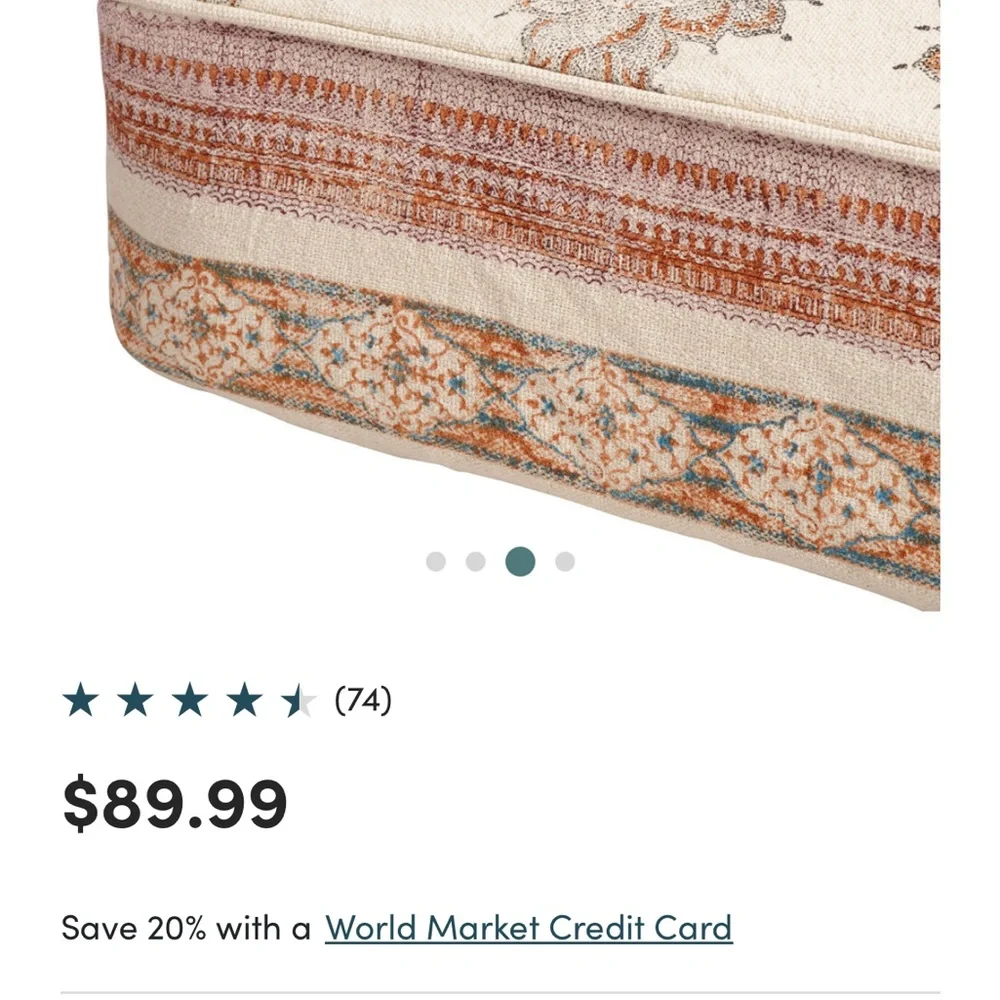 Bohemian Multicolor Quilt by Cost Plus World Market